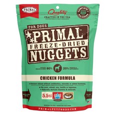PRIMAL 派莫 原獵生食 成犬用凍乾主食磚, 雞肉, 155g, 1包