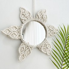 室內裝飾編織花鏡子, 單色