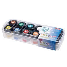 Pentel 飛龍文具 攜帶式廣告顏料 外觀精美 色彩亮麗 平塗效果優異 玻璃瓶裝, 12cc, 12色