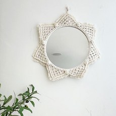 北歐室內花邊三角牆鏡, 單色