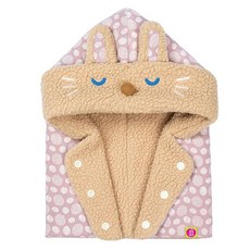 dabbakids 瓦拉 兒童圍脖帽 帽子圍巾披肩三合一保暖刷毛造型帽