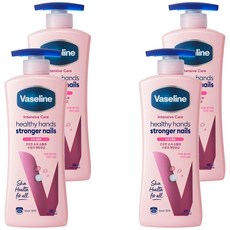 바세린 인텐시브 케어 헬씨 핸드 앤 스트롱거 네일 로션, 400ml, 4개