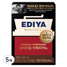 이디야 오리지널 아메리카노, 1g, 30개입, 5개