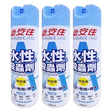 必安住 水性殺蟲劑, 600ml, 3瓶