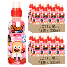 LOTTE 樂天 草莓味飲料 韓國原裝進口, 235ml, 48瓶