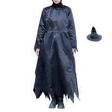 Nine9 經典女巫洋裝 + 帽子套組, 1套, 黑色