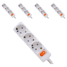 카닉스 타노스 절전 스위치 멀티탭 3구, 3m, 5개