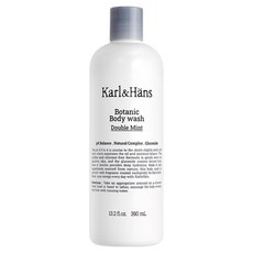 Karl&Hans 植物沐浴露 雙倍薄荷香, 1個, 390ml
