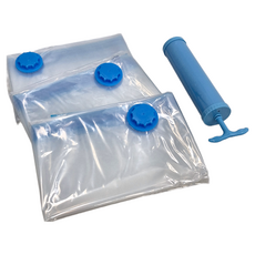 衣物棉被真空壓縮收納袋 附手動式泵浦, XL號 90 x 70cm, 3個裝, 1組