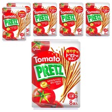 glico 格力高 PRETZ 百力滋 蕃茄脆棒 8包, 6袋, 109.6g