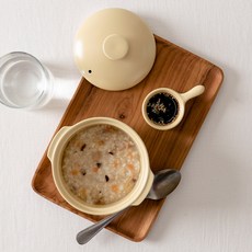 ssueim MILD雙耳陶瓷鍋+鍋蓋 黃色, 1個, 154mm 寬 x 105mm 高 x 135mm 直徑