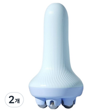 디유라 손잡이 마사지 볼 기구, 블루, 2개