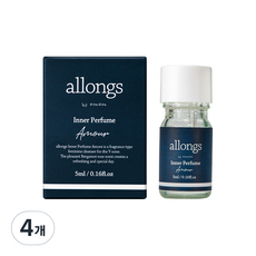 알롱 여성 이너 퍼퓸 아무르, 4개, 5ml