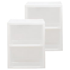 bonohouse Max 透明抽屜櫃 2層, 2個, 透明