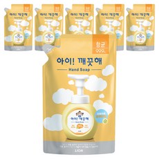 LION 獅王 趣淨 洗手慕斯補充包 痱子粉香, 450ml, 6包