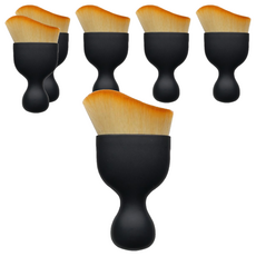 Ollic 超微細細節清潔刷, 6個, 黑色握柄