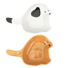 Dailylike 手把盤 2件組, 1套, 06 斑點狗