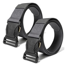 굿굿샵 남성용 초경량 등산벨트, 그레이, 2개