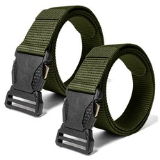 굿굿샵 남성용 초경량 등산벨트, 카키, 2개