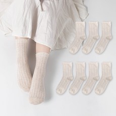 Si Ner socks 女性網眼麻花中筒襪7雙組