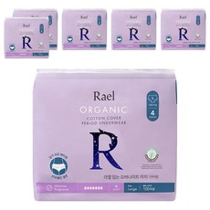 Rael Rael穿著式夜用中型衛生棉, 大型, 4片, 6包