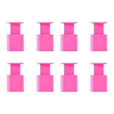 柔軟矽膠充電器保護套, 粉紅色, 8個