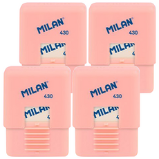MILAN 方形橡皮擦 1918系列, 4色隨機, 4個