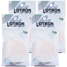 LOTRON 手套型蜜粉撲 植絨布材質 規格7.2*7.2*1.2公分, L-104, 4個
