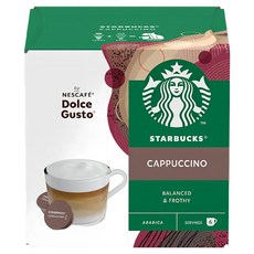 STARBUCKS 星巴克 卡布奇諾咖啡膠囊, 20g, 6組, 1盒
