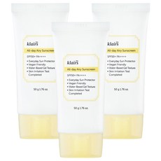 클레어스 올 데이 에어리 선크림 SPF50+ PA++++, 50g, 3개