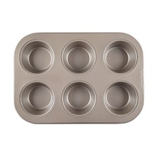 Hanomad 馬芬烤盤 6格 金色, 1個