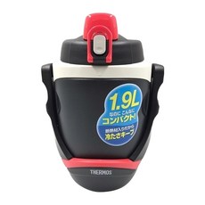 THERMOS 膳魔師 保冷壺 FPG-1903-BKR, 1.9L, 1個, 黑色 + 紅色