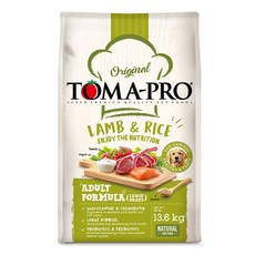 TOMA-PRO 優格 成犬配方飼料 大顆粒 羊肉 + 米 葡萄糖胺和軟骨素 腸益菌和益菌生, 13.6kg, 1袋