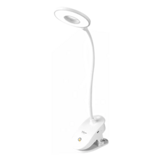 YAGE 雅格 充電可夾款檯燈 YG-8102E, 白色