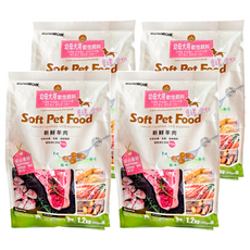 Bow wow 幼母犬用軟性飼料 羊肉 1.2kg, 4袋