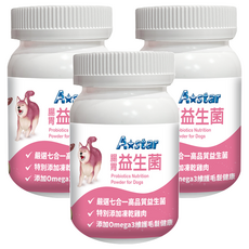 A star 犬專用益生菌 6個月以上成犬/幼犬 60g, 腸胃, 3罐