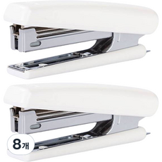 deLi 得力 圓頭迷你釘書機 10號釘 粉彩色系, 白色, 8個