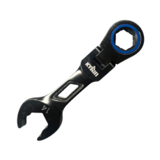 麒麟工具 KYRIN 120齒快速短型搖頭棘輪梅開板手-14mm, 1個