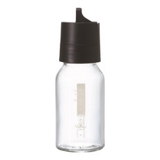 HARIO 好璃奧 簡約按壓式黑色調味罐, 120ml, 1個