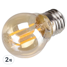 비츠온 LED 에디슨전구 인지구 G45 4W, 전구색, 2개