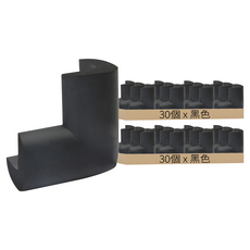 L型加厚防撞角 2組, 5 x 3.5 x 1.2cm, 5 x 3.5.x 1.2cm, 黑色