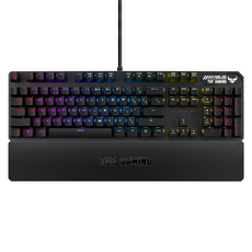 ASUS 華碩 TUF GAMING K3 RGB機械鍵盤, 黑色, RA05, 青軸