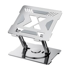 OMG 碳素鋼360度雙軸升降電腦支架, 銀色, 1個