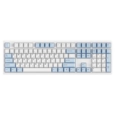 다얼유 유무선 108키 3모드 연결 블루투스 기계식 키보드 드림축, 오로라 스카이, DK108 Pro, 제조사축