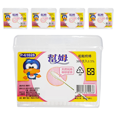 幫姆粗軸棉花棒 方盒, 5盒, 360入