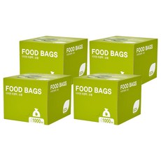 EZn이지엔 위생백 17cm x 25cm, 소(S), 1000개입, 4개