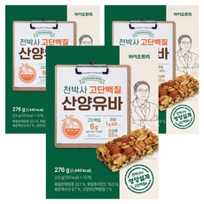 바이오트리 천박사 고단백질 산양유바, 36개, 23g