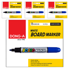 DONG-A 白板筆, 藍色, 4個