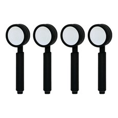 코시나 메가수압 무광 샤워헤드, 4개, 블랙