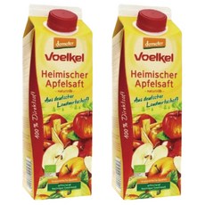 VOELKEL 維可 蘋果原汁 利樂包, 1L, 2瓶